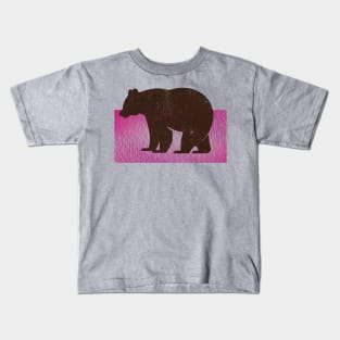 Bear on background Kids T-Shirt